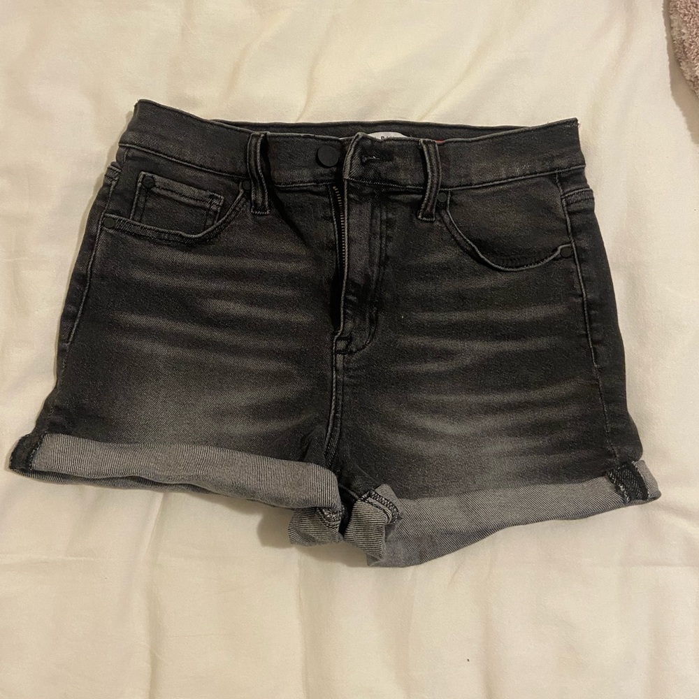 Black Jean Shorts